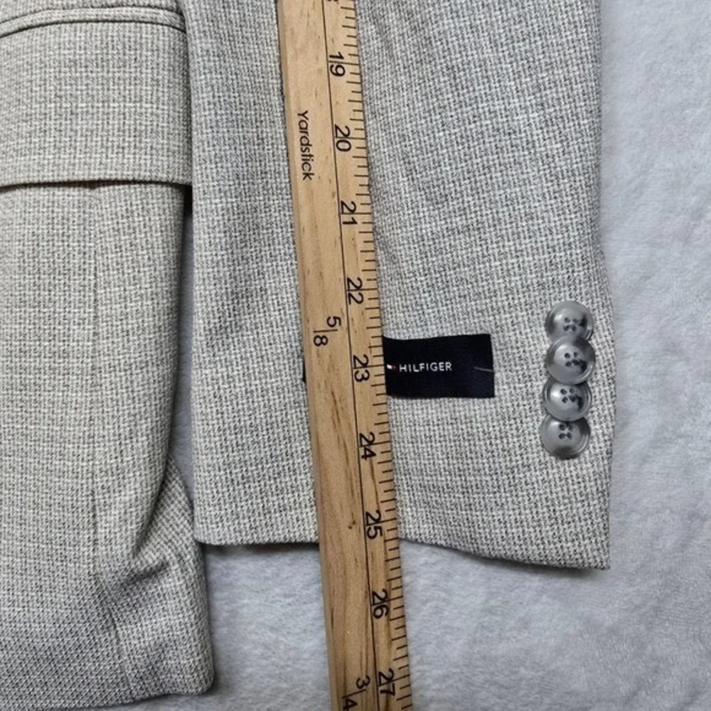 Tommy Hilfiger Conrad‎ Sport Coat Mens 38R White Tan Modern Fit Blazer $295 NEW